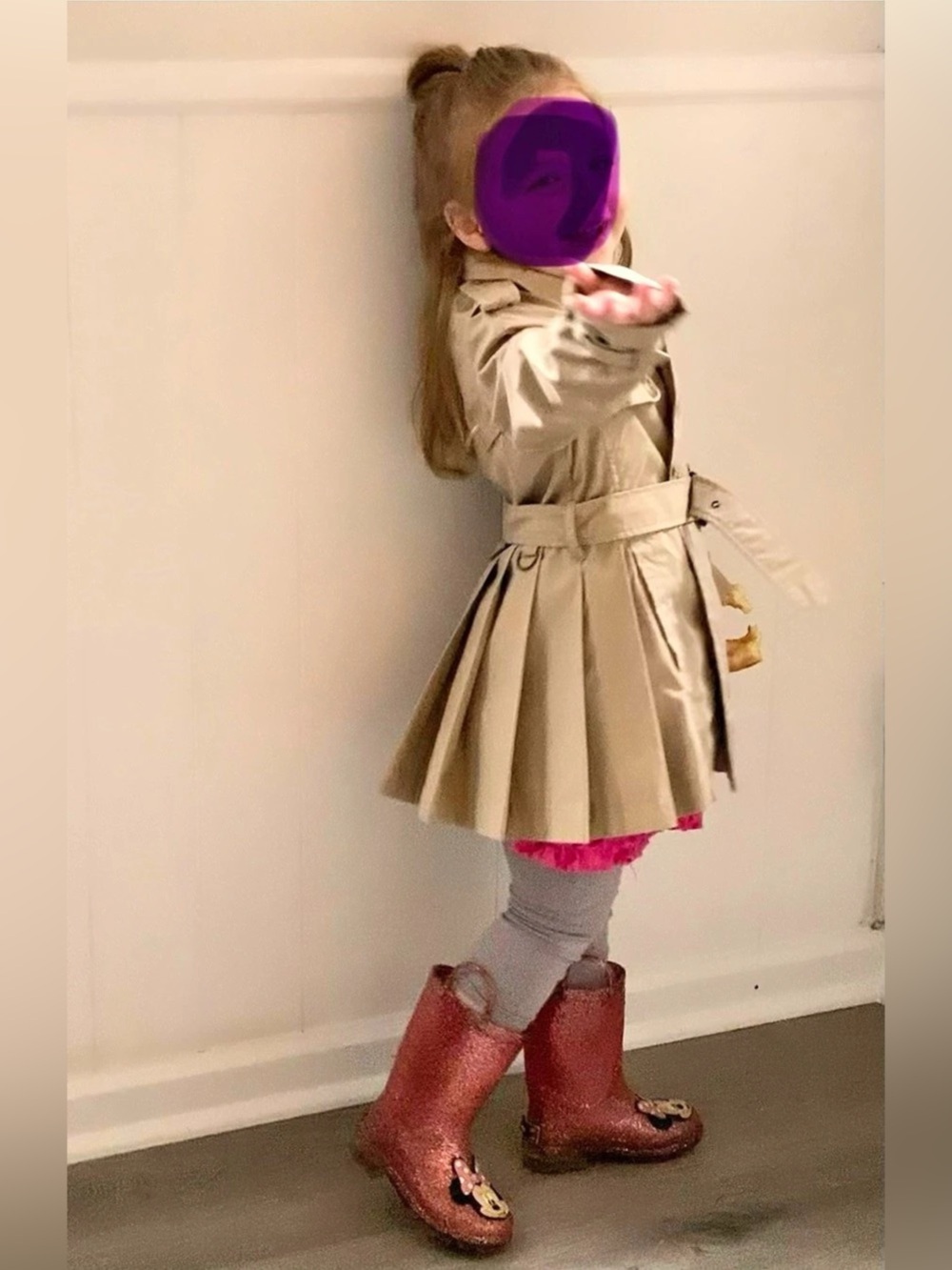 Polo Ralph Lauren Girls Belted Trench Coat Beige - 4T